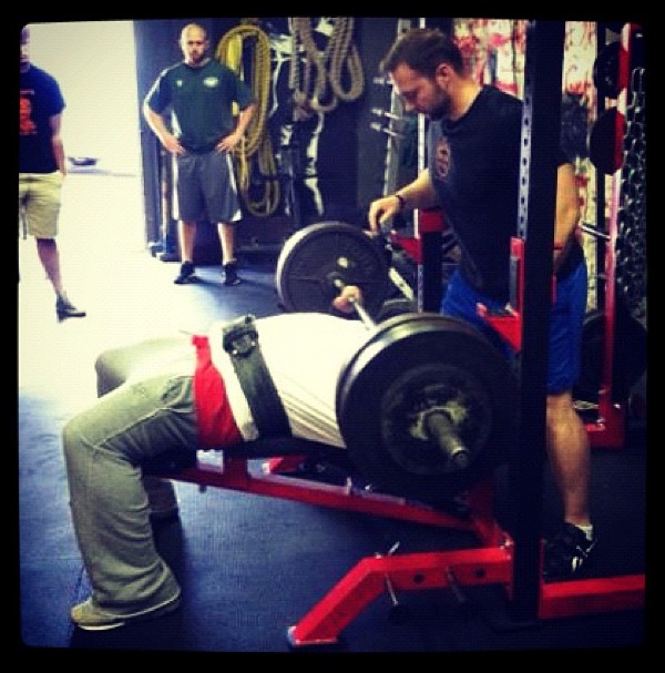 Brandon's 573 raw bench has made him one of the top full meet raw benchers in the World. Learn more about his training in The Cube Method