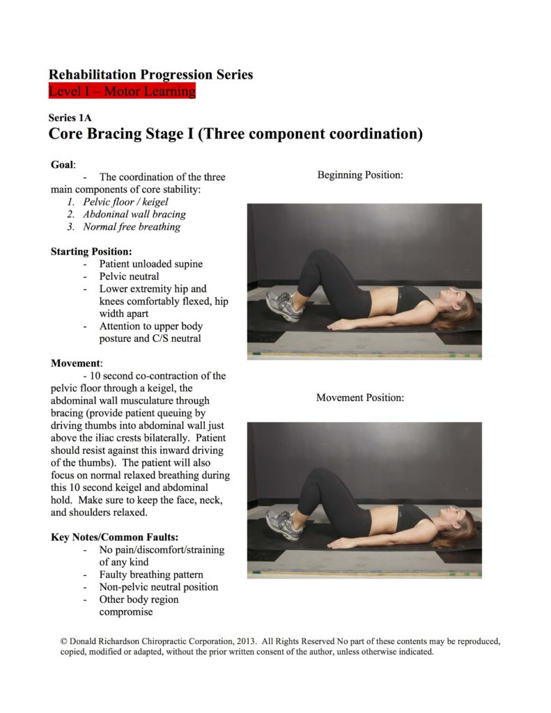 Rx Prog - Core Bracing Stage I