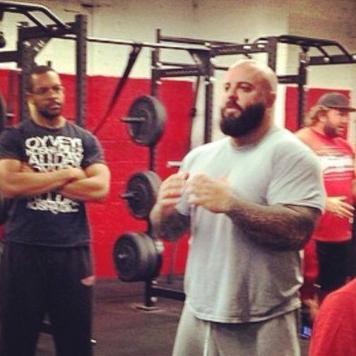 Brandon Lilly teaching at a recent clinic at Zach Even-Esh's Underground Strength Gym in New Jersey, USA.